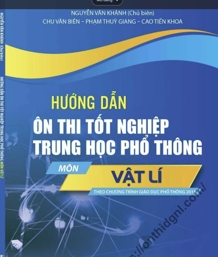 Sách Hướng dẫn ôn tập TN THPT 2025 - Vật Lý